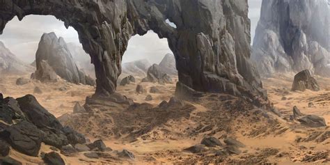 Desert By Max Durán Fantasy Landscape Landscape Concept Environment
