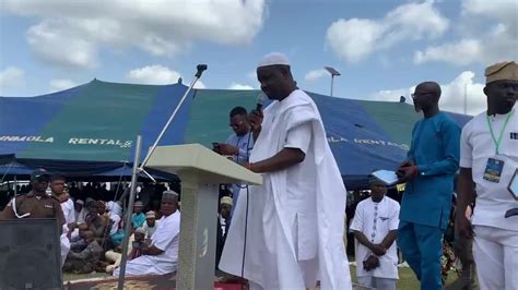 Asiwaju Bola Ahmed Tinubus Speech At The 8th Day Fidau Prayer Of