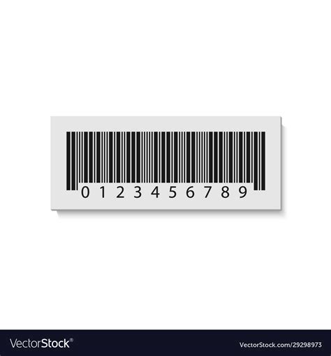 Barcode Label Sticker Royalty Free Vector Image