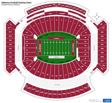 Bryant Denny Stadium Seating Chart Rateyourseats Seating