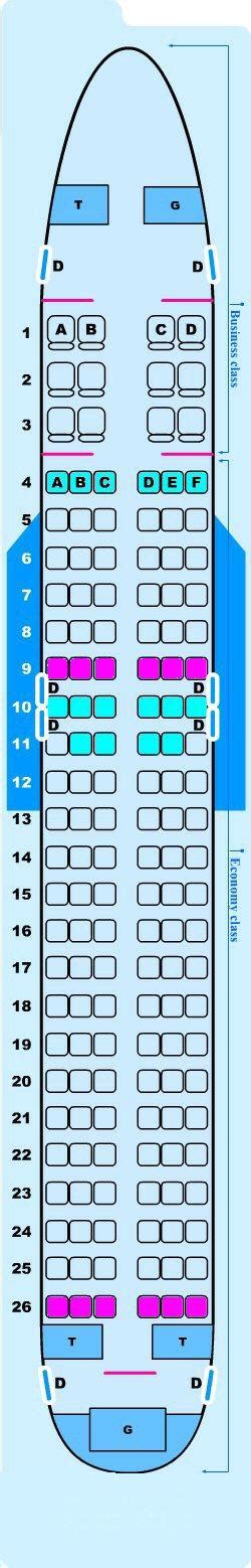 Jet Airbus A320 Seat Map