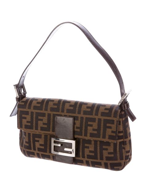 Fendi Zucca Baguette Bag Handbags Fen55454 The Realreal