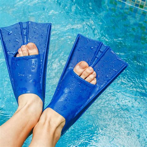 Short Swim And Dive Flippers Mustard Outdoors