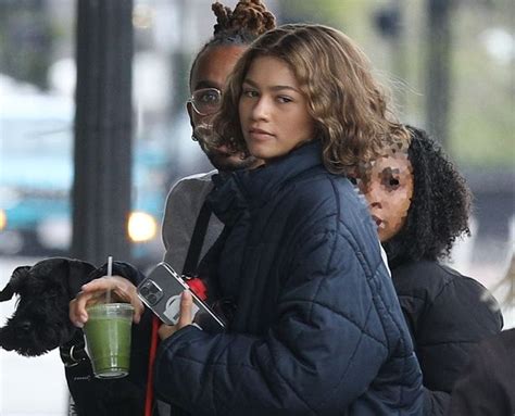 Zendaya Spotted With Thick Blunt Bob Haircut After Missing The Met Gala