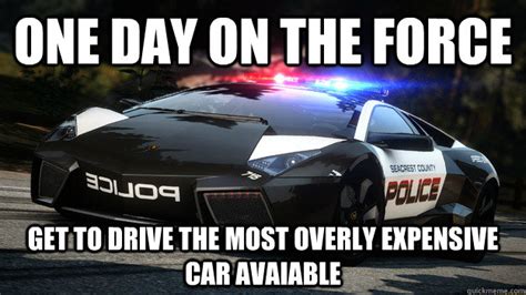 One Day On The Force Get To Drive The Most Overly Expensive Car