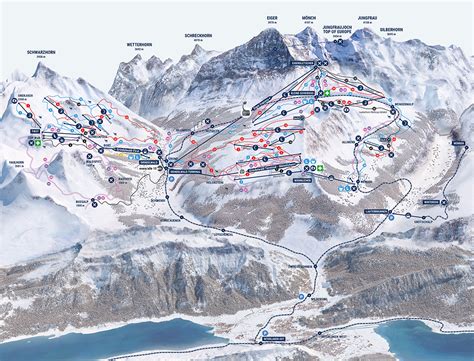 Chiederò lockdown totale, no alla riapertura degli impianti. Cartina Wengen - Jungfrau - Mappa piste di sci Wengen ...