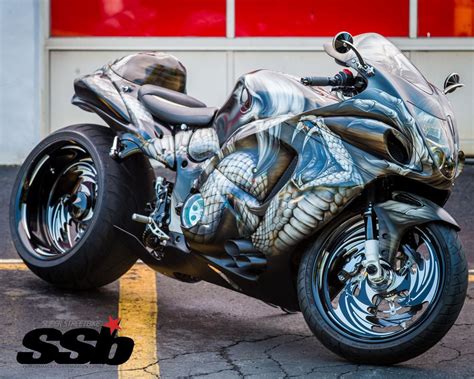 Tricked Out Custom Cycles Avon Custom 2008 Suzuki Hayabusa Super