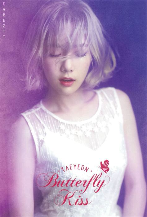 160709 Taeyeon S First Solo Concert Butterfly Kiss Poster Snsd Taeyeon Sängerin Korea