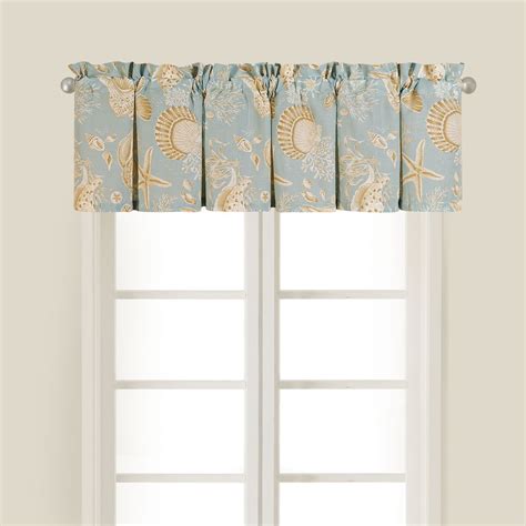 Natural Shell Cotton Valance Set Of 2 Overstock 10763402