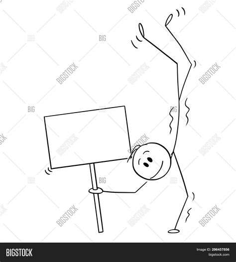 Cartoon Stick Figure Image And Photo Free Trial Bigstock