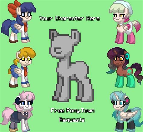 Free Ponytown Character Requests Open By Ponytowncustoms On Deviantart