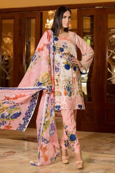 Zara Khan Embroidered Lawn Collection 2018 08a Apnibazar