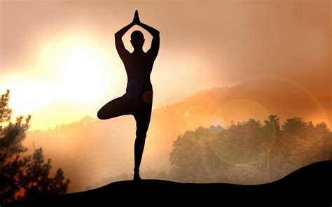 Yoga Sunset Wallpapers Top Free Yoga Sunset Backgrounds Wallpaperaccess
