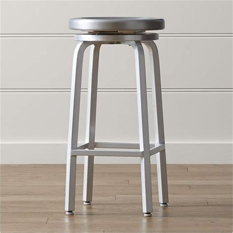 Spin Swivel Backless Bar Stool Crate And Barrel Backless Bar Stools
