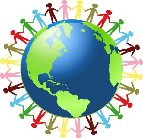 Holding Hands Around The World Clip Art At