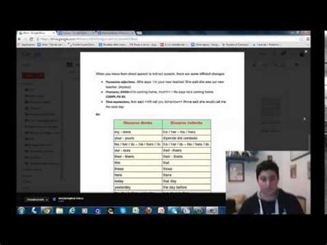 Puoi anche modificare la forma per rendere il brano più. Tutorial Inglese Discorso Diretto e Indiretto - YouTube