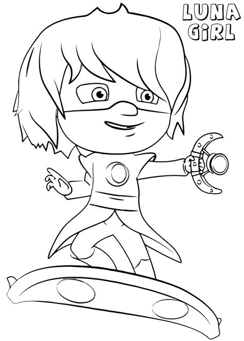 Luna Girl Coloring Pages Coloring Home