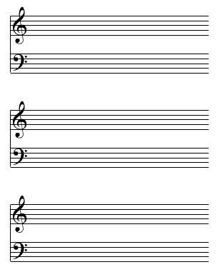 Download 12 staff paper sheet music pdf for intermediate level now available in our sheet music library. Free printable staff paper! | Piano, trumpet, and saxophone | Pinterest | Music music, Paper and ...