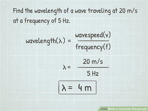 How To Calculate Wavelength 11 Steps With Pictures Wikihow