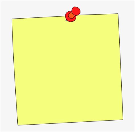 Sticky Note Note Reminder Memo Education Paper Pin Board Clip Art