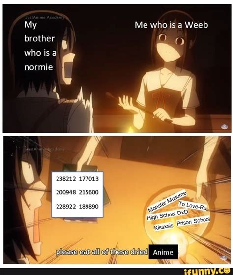 My Me Who Is A Weeb Brother Who Is A Nermte 238212 177013 228922 189890
