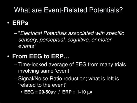 Ppt Electroencephalogram Eeg And Event Related Potentials Erp