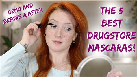 my top 5 favorite drugstore mascaras demo before and after youtube