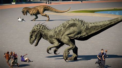 Indominus Rex Carnotaurus Suchomimus Stegoceratops Breakout