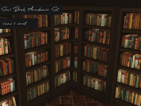 The Sims Resource Sims D Academia Set Bookcase