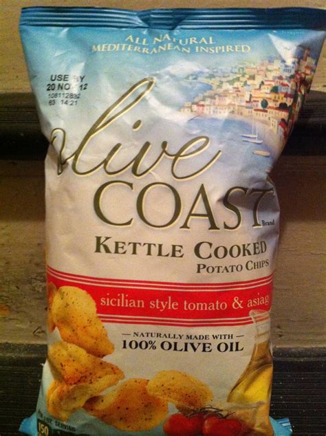 Olive Coast Kettle Cooked Potato Chips Sicilian Style Tomato And Asiago