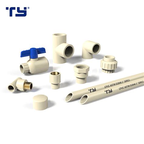 Cpvc Pvc Plastic Astm D2846 Water Supply Pipetube Joint Fitting