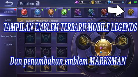 Penambahan Emblem Marksman Terbaru Dan Tampilan Emblem Terbaru Mobile