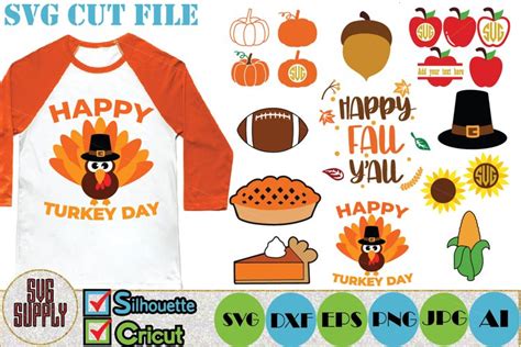 Thanksgiving Svg Cut File Set