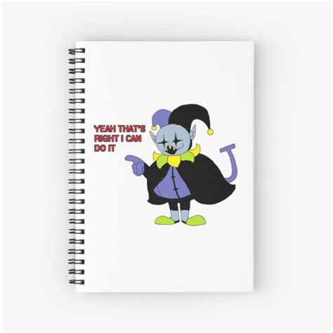 Deltarune Jevil Spiral Notebook For Sale By Boomerusa Redbubble