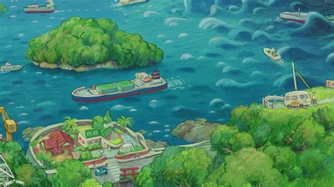 Anime Landscape Ponyo Anime Background