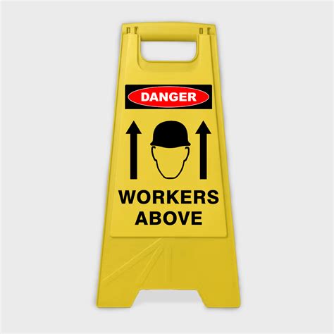 Caution Workers Above Detailed Buy Now Discount Safety Signs Australia
