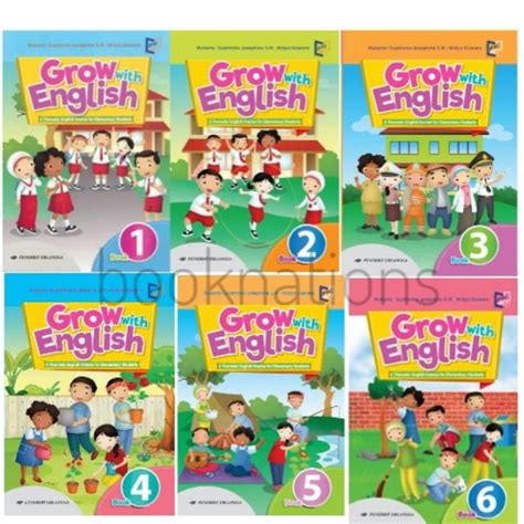 Jual Buku Bahasa Inggris Sd Grow With English Kelas 1 2 3 4 5 6