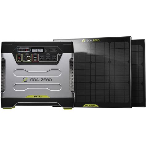 The goal zero yeti 150 pairs with goal zero's solar panels (sold separately) to recharge from the sun. GOAL ZERO Yeti 1250 Solar Generator Power Pack Kit GZ-39004
