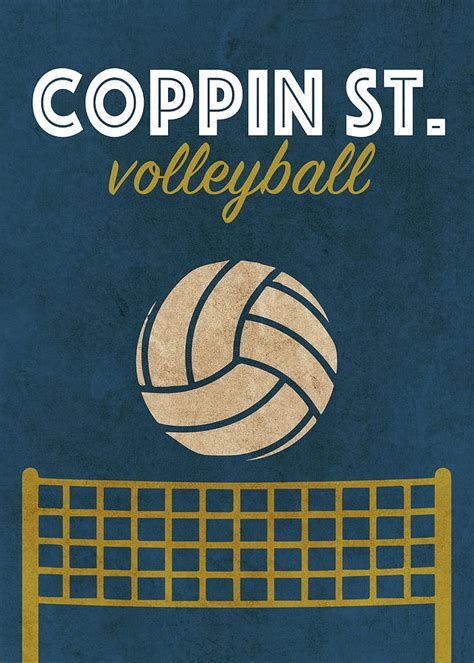Coppin State University Volleyball Team Vintage Sports Poster Mixed