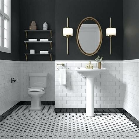 Black Subway Tile Bathroom The Most Perfect Master Bathroom Remodel Design Black Floor White
