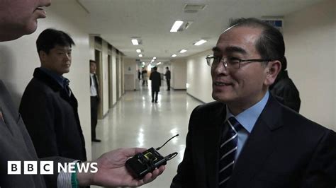 North Korean Diplomat Has No Regrets Over Defection Bbc News