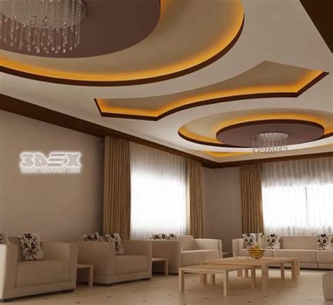 Modern Gypsum Board False Ceiling Designs Prices Installation 3d