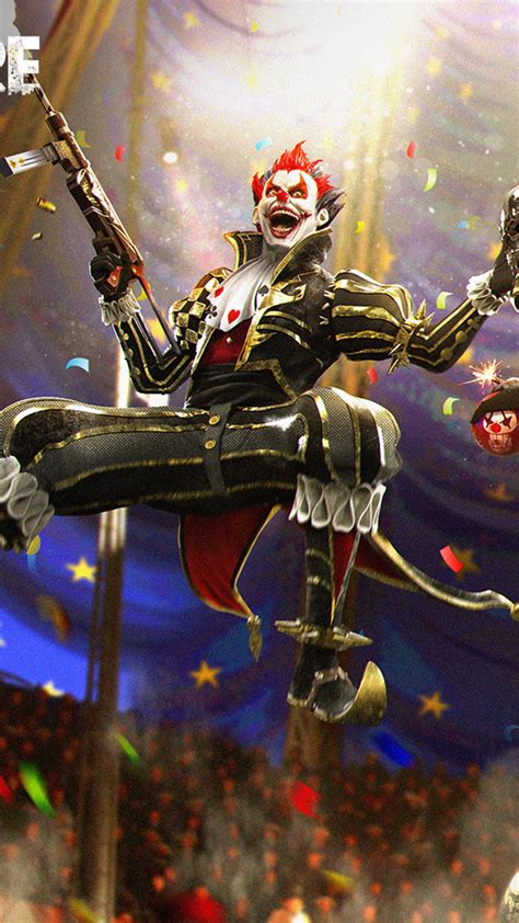 Free fire is the mobile battle royale game that can compete more with pubg mobile. Night Clown Garena Free Fire 4K Ultra HD Mobile Wallpaper