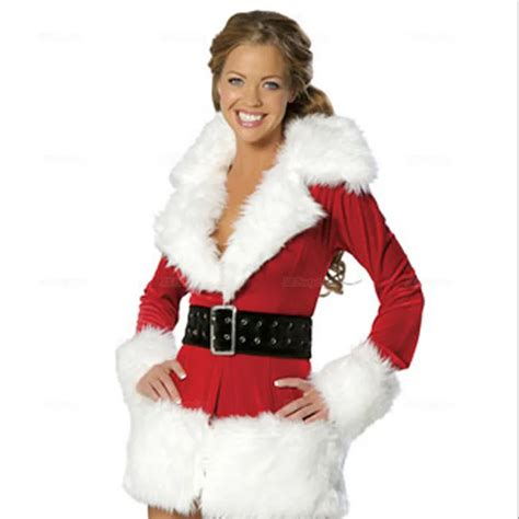 women santa claus costume adult women sexy santa claus xmas sweet red outfit fancy dress