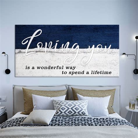 Loving You A Lifetime Couples Wall Art For Bedroom Bedroom Wall Art
