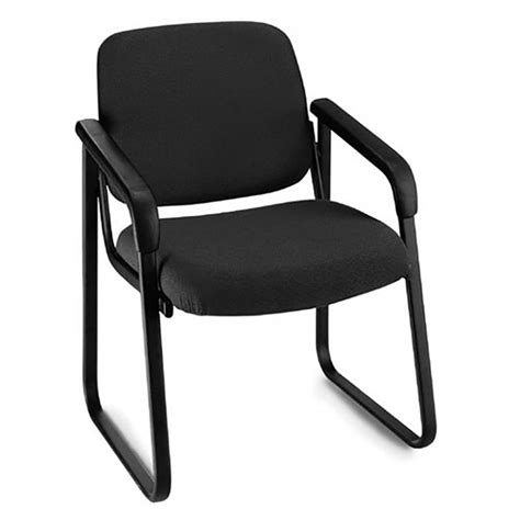 Flash furniture black leather guest chair. Fabric Guest Chair - Office Furniture EZ
