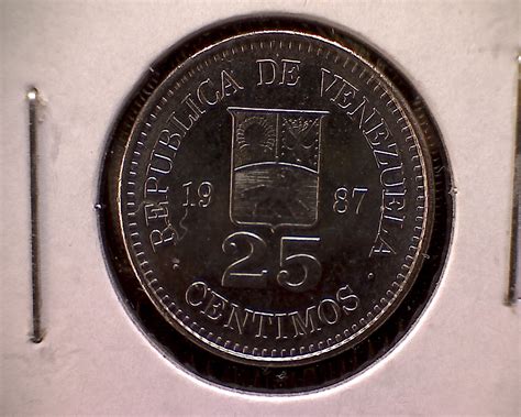 1987 Venezuela Twenty Five Centimos For Sale Buy Now Online Item