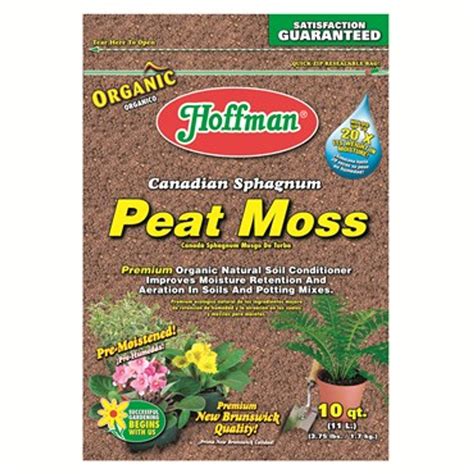 Hoffman Organic Canadian Sphagnum Peat Moss 10qt Urban Garden Center