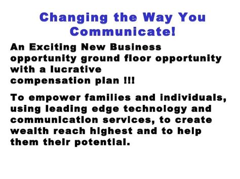 Changing The Way You Communicate