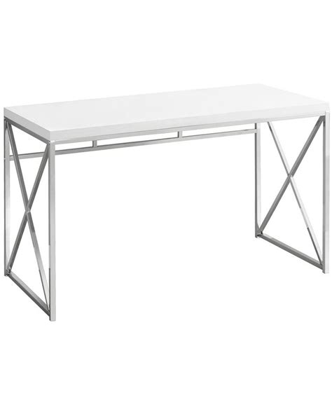 Monarch Specialties 48l Computer Desk In Glossy White And Reviews